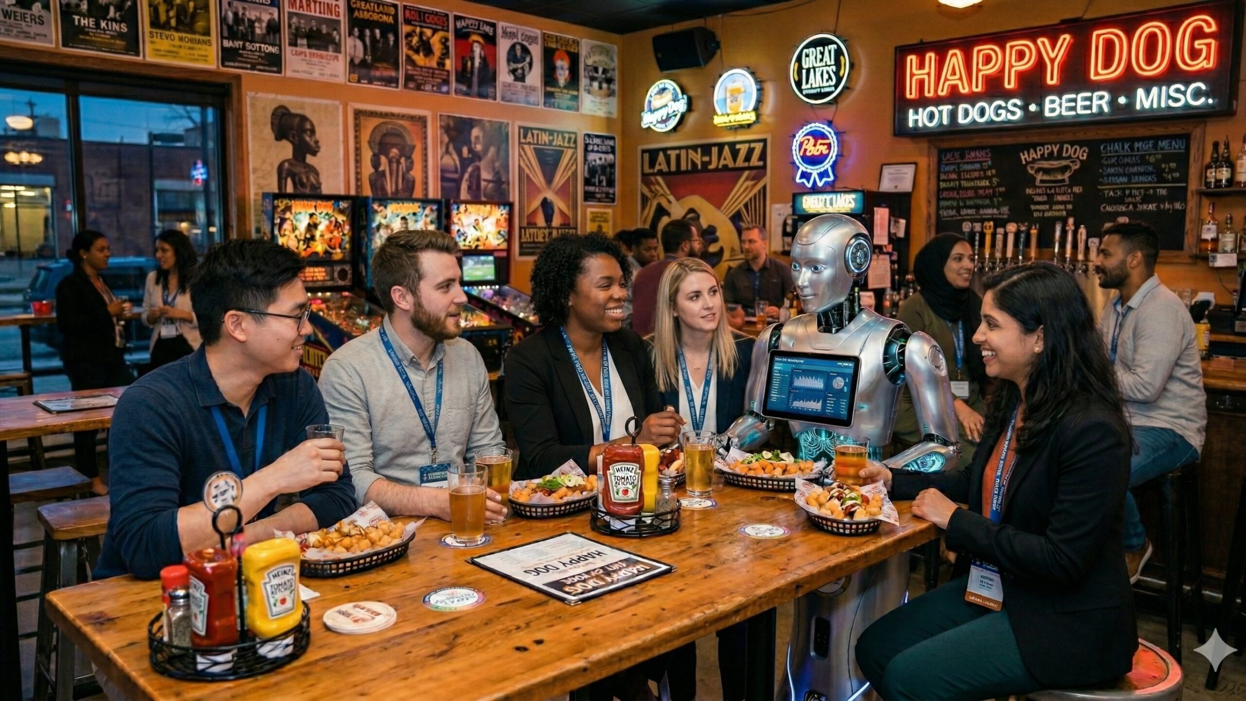 Cle AI and Data Monthly Social at Happy Dog