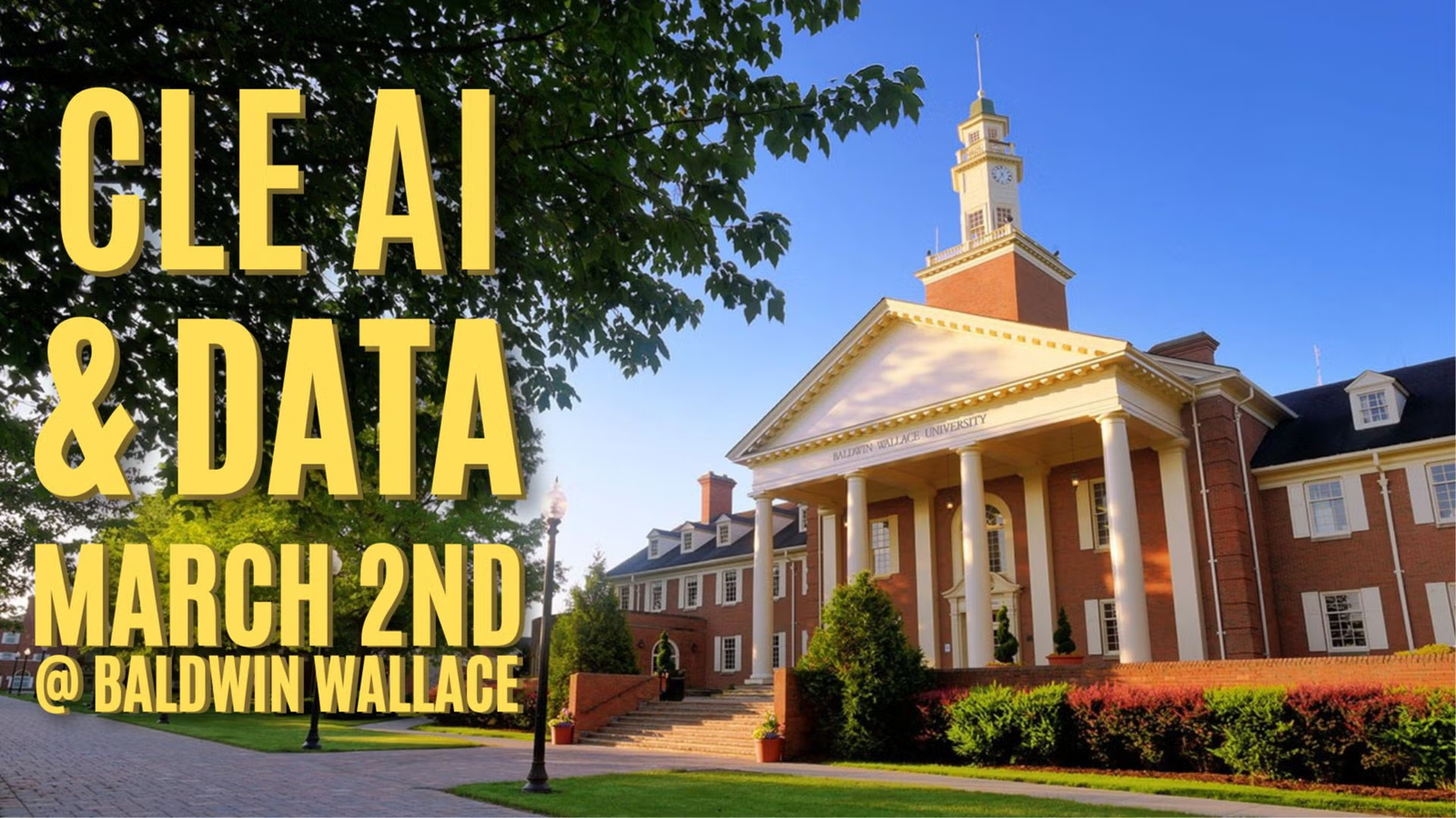 CLE AI and Data Spring Tech Showcase, March 2 at Baldwin Wallace University